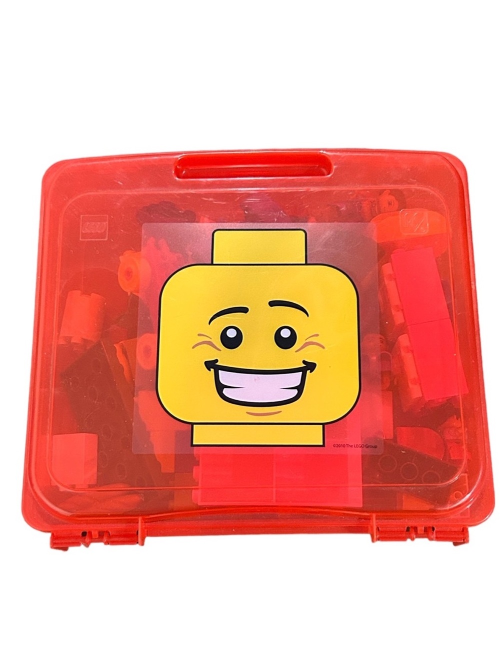Red Lego Brick Project Case
Iris Storage Container With Duplo Bricks 13x12x3" - Picture 2 of 4